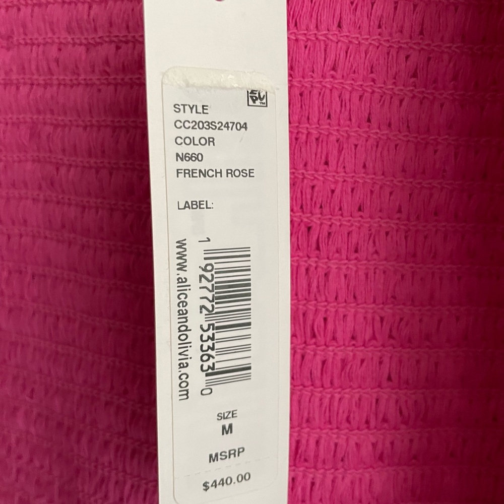 Alice + Olivia ‘Sherryl Sequin Jacket’ in French Rose size medium - Picture 4 of 7